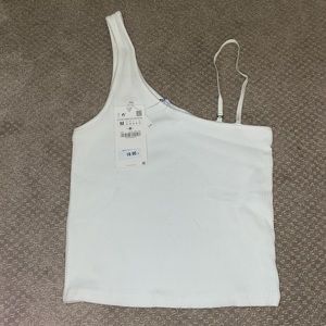 Zara asymmetrical top, never worn with tag